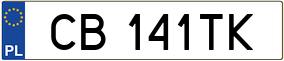Trailer License Plate